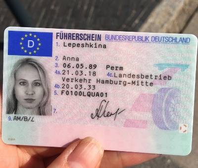 Drivers Licence In German